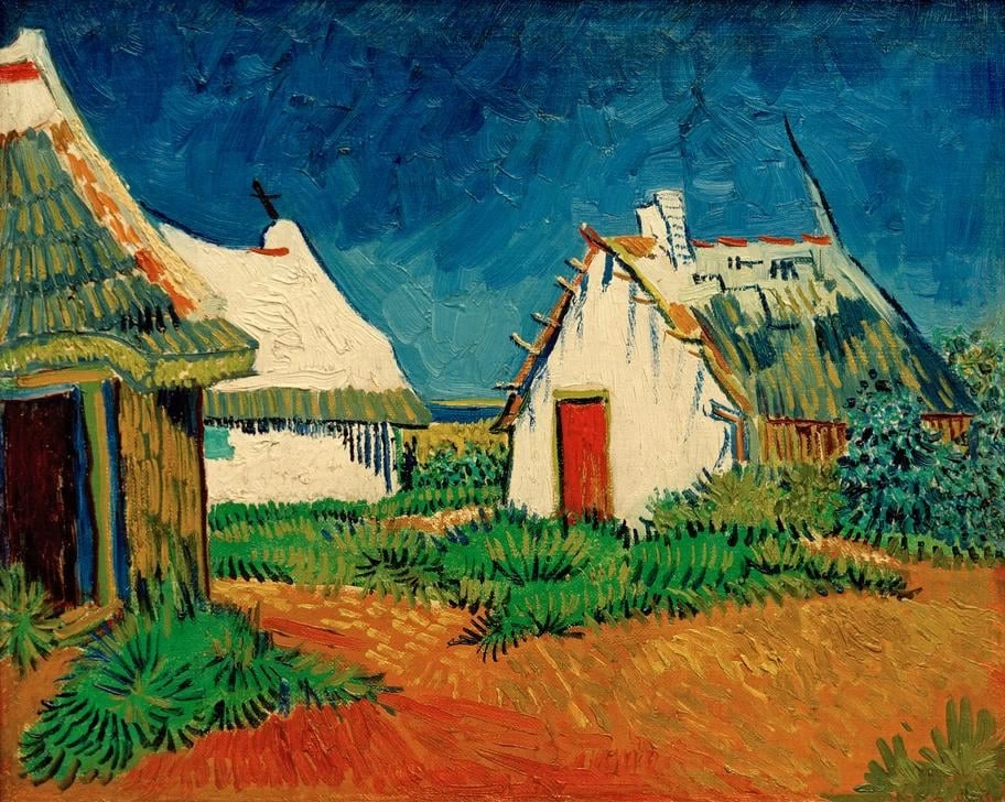  273-Vincent van Gogh-Tre capane bianche a Saintes-Maries, 1888 - Zürich, Kunsthaus 